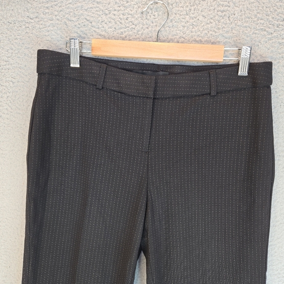 Amanda & Chelsea Women's Dress Career Pants Sz 8 Thick Stretchy Black Tiny Dots - Picture 2 of 12